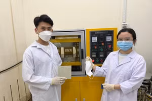 Khẩu trang đã qua sử dụng được tái chế.