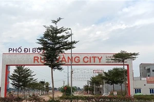 Dự án Rùa Vàng City chưa giải phóng mặt bằng xong đã phân lô bán nền bằng hình thức “vay vốn”.