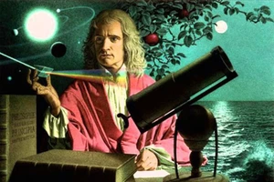 Isaac Newton với Lực hấp dẫn.