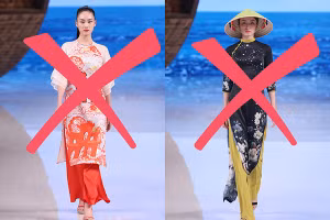 Dư luận lên án thương hiệu thời trang Trung Quốc Ne.Tiger “nhận vơ” áo dài truyền thống của Việt Nam là “China style”. Ảnh: chinadaily.com.cn.