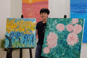 Họa sĩ nhí Xèo Chu là 1 trong các nghệ sĩ tham gia sàn giao dịch NFT.