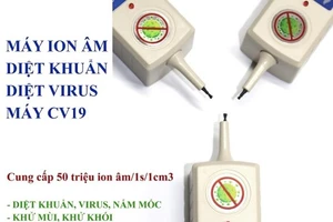 Máy ion âm diệt vi khuẩn virus trong không khí được sản xuất trong nước.