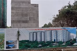 Phối cảnh, xây dựng dự án nhà ở xã hội Cao Nguyên 3 (thành phố Từ Sơn, Bắc Ninh).