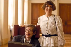 Stephen và Jane Hawking, ảnh chụp năm 1989, trước khi ly dị.