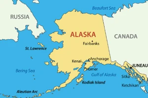 Alaska giáp với Canada, gần Nga và cách rất xa nước Mỹ.