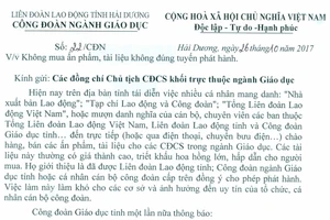 Hải Dương: Cảnh báo hiện tượng mạo danh bán tài liệu