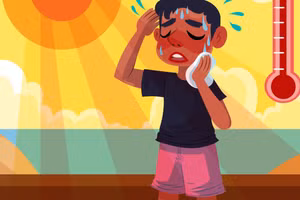 Say nắng có thể đến với bất kỳ ai, nhưng nó gây ra mối đe dọa đặc biệt đối với trẻ em. (Ảnh: ITN) 