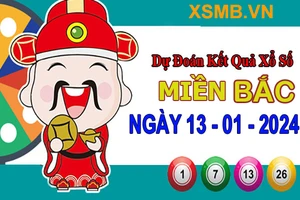 Kết quả xổ số miền Bắc hôm nay 13/1 - XSMB 13/1