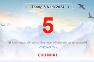 Lịch âm hôm nay - Xem lịch âm ngày 5/5
