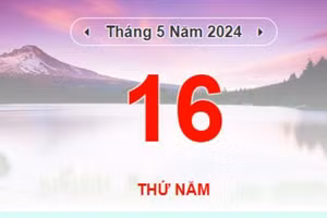 Lịch âm hôm nay - Xem lịch âm ngày 16/5