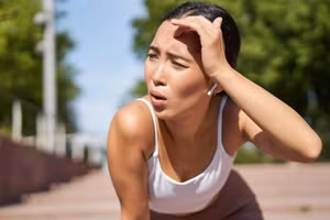 Đôi khi say nắng có thể bắt đầu bằng các triệu chứng kiệt sức vì nóng, không quá nghiêm trọng, nhưng vẫn cần hạ nhiệt càng nhanh càng tốt. (Ảnh: ITN)