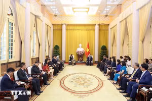 Chủ tịch nước Tô Lâm tiếp Đại sứ các nước ASEAN. (Ảnh: Nhan Sáng/TTXVN).