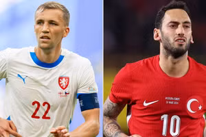 Lịch thi đấu bóng đá 27/6: CH Séc quyết 'sống mái' cùng Thổ Nhĩ Kỳ 