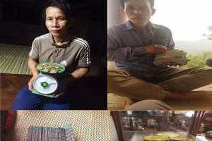 Lò Văn Ương khoe số vàng khai thác trái phép và số tiền bán ra.