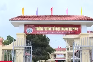 Trường PTDTBT Tiểu học Hoàng Thu Phố 1, huyện Bắc Hà, Lào Cai.