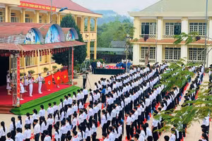 Ngày hội “Tiến bước lên Đoàn”tại Trường THCS xã Mường Than.