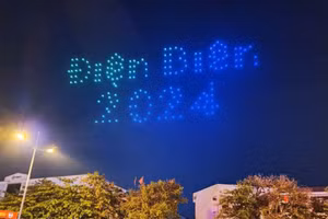 Màn trình diễn ánh sáng nghệ thuật Drone light sẽ diễn ra tại Chương trình nghệ thuật đêm khai mạc Năm Du lịch quốc gia - Điện Biên và Lễ hội Hoa Ban.