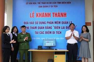 Lễ khánh thành và đưa vào sử dụng phần mềm quản lý, thu phí tham quan bằng biên lai điện tử.