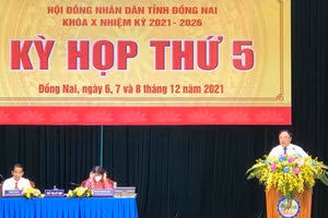 TS Phan Huy Anh Vũ, Giám đốc Sở Y tế Đồng Nai trả lời chất vấn.