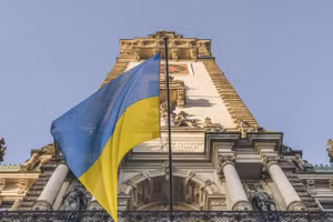 Quốc kỳ Ukraine, (Ảnh: Getty Images) 