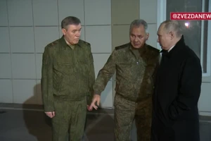 Ông Putin thăm trụ sở Quân khu phía Nam của Nga.