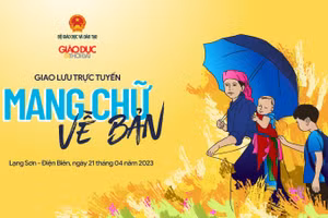 Giao lưu trực tuyến ‘Mang chữ về bản’