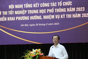 Thứ trưởng Bộ GD&ĐT Phạm Ngọc Thưởng phát biểu khai mạc Hội nghị.