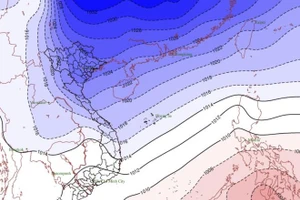 Đêm nay, bộ phận không khí lạnh sẽ ảnh hưởng đến các nơi khác ở phía Tây Bắc Bộ và Bắc Trung Bộ, sau đó ảnh hưởng đến Trung Trung Bộ.