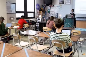 Một lớp học ở Mỹ vào ngày 18/9