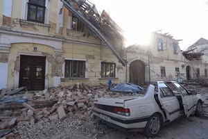 Hiện trường động đất ở Croatia