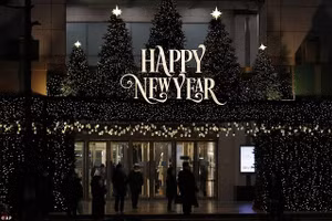 Trang trí đón năm mới tại Hàn Quốc.