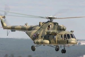 Trực thăng Mi-8 do Nga sản xuất.