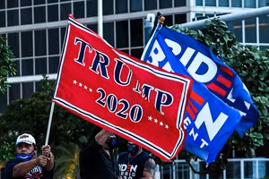 Những người ủng hộ cho 2 ứng cử viên tổng thống năm 2020.