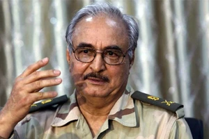 Nguyên soái Khalifa Haftar, Chỉ huy quân đội Quốc gia Libya.