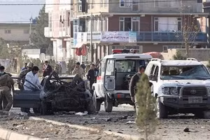 Hiện trường xảy ra vụ đánh bom ở Ghazni.