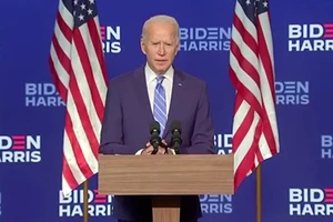 Ứng viên đảng Dân chủ Joe Biden cho rằng đã đủ chiến thắng để có được 270 phiếu đại cử tri.