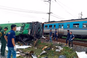 Hiện trường vụ tai nạn.