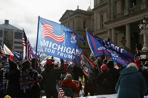 Những người ủng hộ TT Trump tại bang Michigan