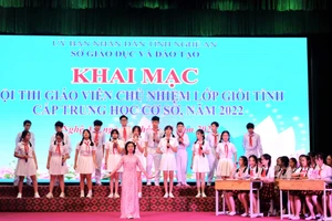 Nghệ An khai mạc Hội thi Giáo viên chủ nhiệm giỏi tỉnh cấp THCS năm 2022. 