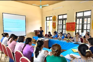 Trường Mầm non Nậm Kè luôn chú trọng tới công tác bồi dưỡng chuyên môn.