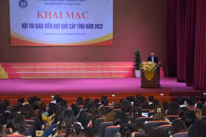 Toàn cảnh lễ khai mạc hội thi.