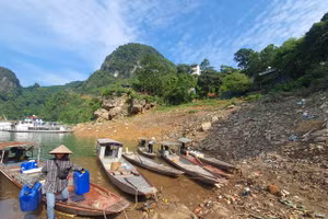 Một góc tại cảng Bích Hạ.