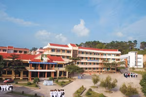 Không gian trường Cao đẳng Sư phạm Điện Biên.