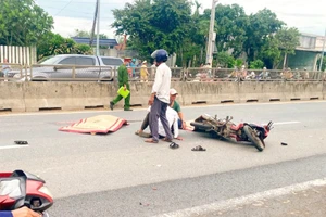 Vụ tai nạn khiến hai cha con tử vong thương tâm.