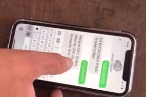 Thiết bị cảnh báo thiếu dưỡng khí và tin nhắn cảnh báo trên điện thoại.