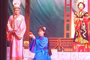 Nhà hát Cải lương Hà Nội mong muốn vở 'Kiều' sẽ đến với các trường học. Ảnh: Hoàng Anh