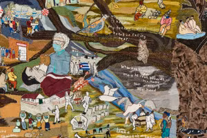 Chi tiết trong tấm thảm 'Covid Resilience' (2022).