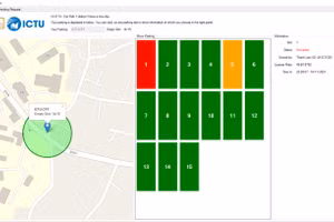 Hình ảnh thể hiện bãi đỗ xe còn bao nhiêu chỗ trống.
