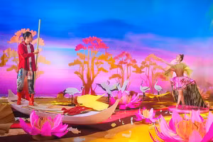 MV 'See tình' của ca sĩ Hoàng Thùy Linh có âm hưởng, giai điệu truyền thống được nhiều người quan tâm. Ảnh chụp màn hình.