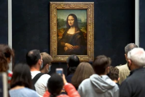 Tác phẩm 'Nàng Mona Lisa' của danh họa Leonardo da Vinci. Ảnh: Chesnot/Getty Images